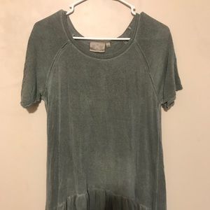 Dark green T-shirt dress